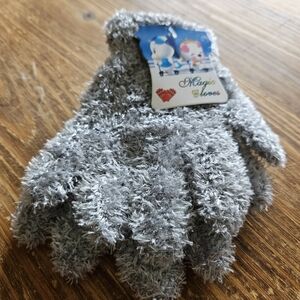 Kids Gray Mittens